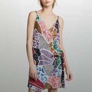 FARM RIO mini sleeveless wrap dress size S